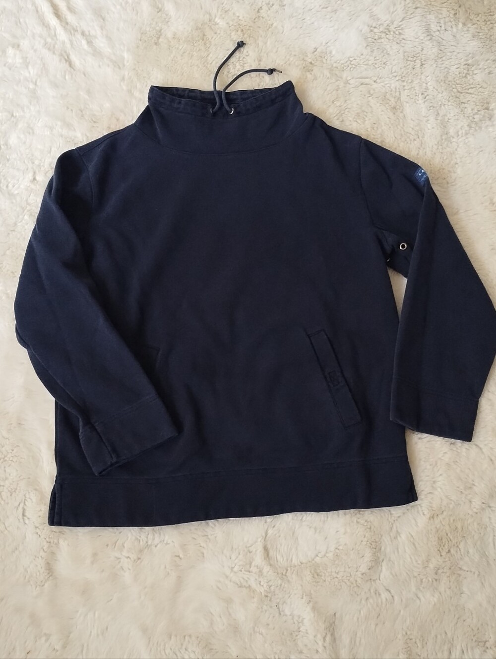 Lauren Ralph Lauren Navy Funnel Neck Turtleneck Sweater